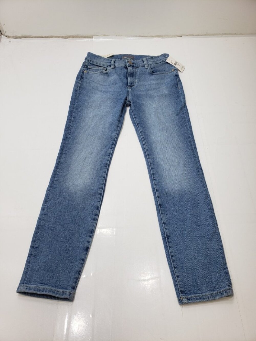 DL1961 Florence Skinny Womens Jeans Mid-Rise Instasculpt Crop Light Wash 27 NWT